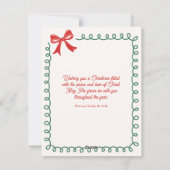 Christian Nativity Scene Religious Christmas Feestdagenkaart (Achterkant)