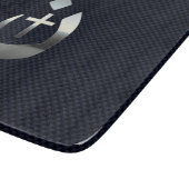 Christian Nazarene Symbol on Navy Blue Snijplank (Hoek)