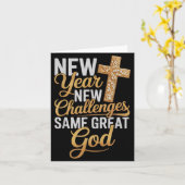 Christian New Years 2026 Happy New Year Same Great Kaart (Gele Bloem)