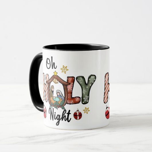 Christian - Oh Holy Night - Christmas Mok (Voorkant links)