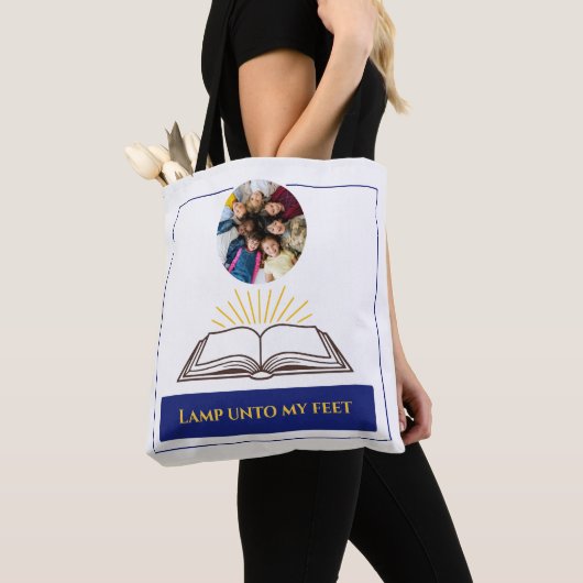 Christian Open Bible Rays Word of God Tote Bag (Dichtbij)