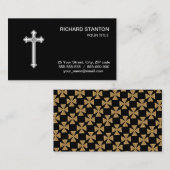 Christian orthodox cross visitekaartje (Voorkant / Achterkant)