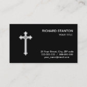 Christian orthodox cross visitekaartje (Voorkant)