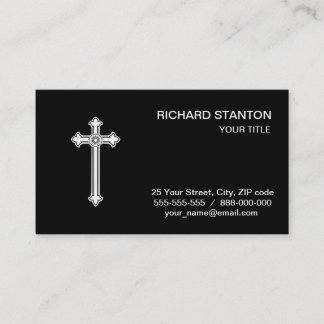 Christian orthodox cross visitekaartje