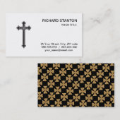 Christian orthodox cross visitekaartje (Voorkant / Achterkant)