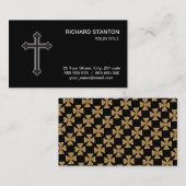 Christian orthodox cross visitekaartje (Voorkant / Achterkant)