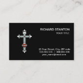 Christian orthodox cross visitekaartje (Voorkant)