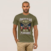 Christian Patriotic God Wife 2nd Amendment T-shirt (Voorkant volledig)