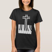Christian Piano Player Funny Design Piano Teacher T-shirt (Voorkant)