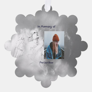 Christian Poem Memorial Keepsake Angel Sky Clouds  Ornament Kaart