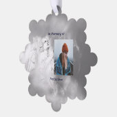 Christian Poem Memorial Keepsake Angel Sky Clouds  Ornament Kaart (Links)