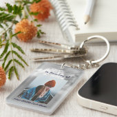 Christian Poem Memorial Keepsake Angel Sky Clouds  Sleutelhanger (Voorkant Rechts)