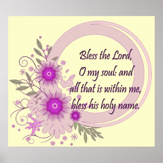 Christian Poster with Scripture (Voorkant)