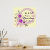 Christian Poster with Scripture (Keuken)