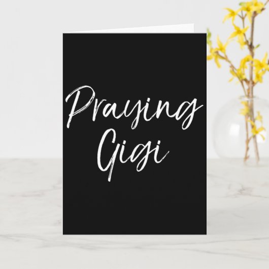 Christian Prayer Mother's Day Gift For Grandma Pra Kaart (Gele Bloem)