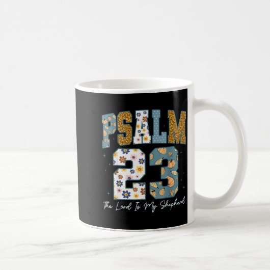 Christian Psalm 23 Retro The Lord Is My Shepherd B Koffiemok (Rechts)
