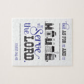 Christian Puzzle With The Bible Scriptur Joshua 24 Legpuzzel (Horizontaal)