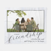 Christian Quote Friendship Fleece Blanket (Voorkant (Horizontaal))