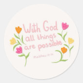 Christian Quote Sticker (Voorkant)