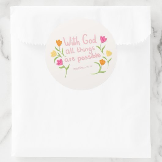 Christian Quote Sticker (Tas)