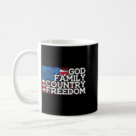 Christian Religious God Jesus Patriotic Men Women  Koffiemok (Links)