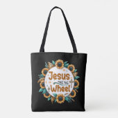 Christian Religious Jesus Take the Wheel Tote Bag (Achterkant)