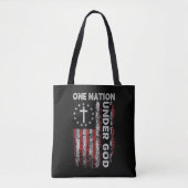 Christian Religious One Nation Under God Tote Bag (Voorkant)