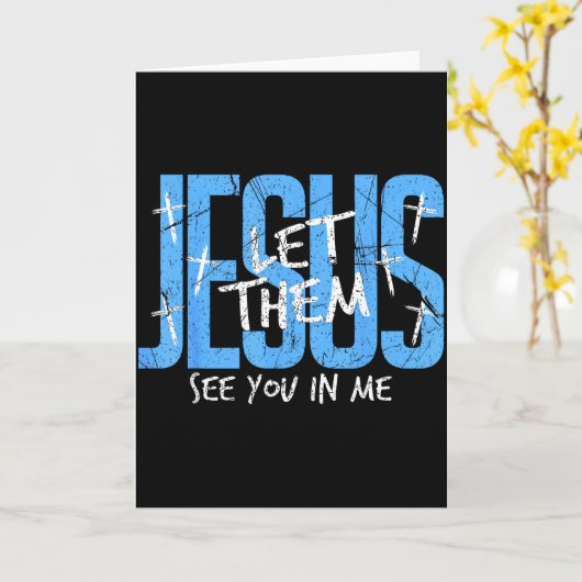 Christian Religious See You In Me Thankful Thanksg Kaart (Gele Bloem)