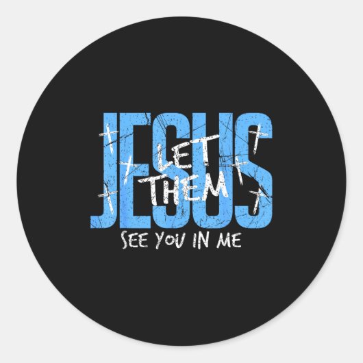 Christian Religious See You In Me Thankful Thanksg Ronde Sticker (Voorkant)