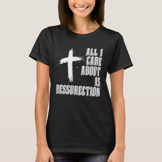 Christian Ressurection Catholic Religion Jesus Chr T-shirt (Voorkant)