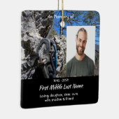 Christian Rock Climber Memorial Keepsake Keramisch Ornament (Rechts)