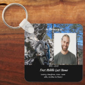 Christian Rock Climbing Memorial Keepsake  Sleutelhanger (Voorkant)