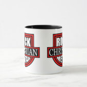 Christian Rock/Metal White/Black Coffee Mug Mok (Midden)