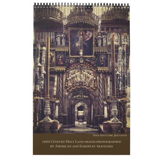 Christian Sacred Sites Bible Calendar Kalender (Achterkant)