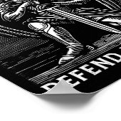 Christian Saint Michael Catholic Saint Defend Us I Poster (Hoek)