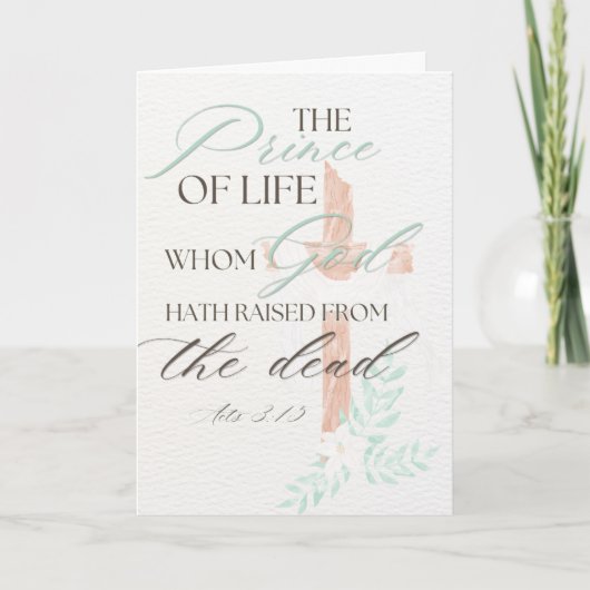 Christian Scripture Easter Card Feestdagen Kaart (Voorkant)