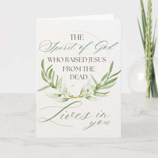 Christian Scripture Easter Card Feestdagen Kaart (Voorkant)