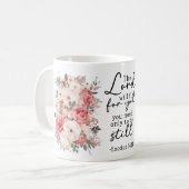 Christian Scripture Floral Mug Koffiemok (Voorkant links)