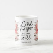 Christian Scripture Floral Mug Koffiemok (Center)
