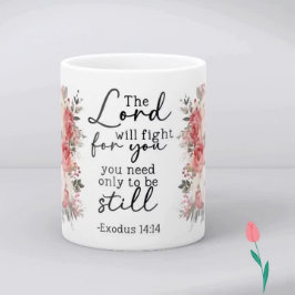 Christian Scripture Floral Mug Koffiemok