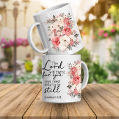 Christian Scripture Floral Mug Koffiemok