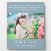 Christian Scripture Graduation 8x10 Photo Desktop  Fotoplaat (Voorkant)