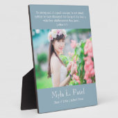 Christian Scripture Graduation 8x10 Photo Desktop  Fotoplaat (Zijkant)