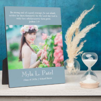 Christian Scripture Graduation 8x10 Photo Desktop  Fotoplaat