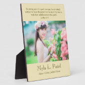 Christian Scripture Graduation 8x10 Photo Desktop  Fotoplaat (Zijkant)