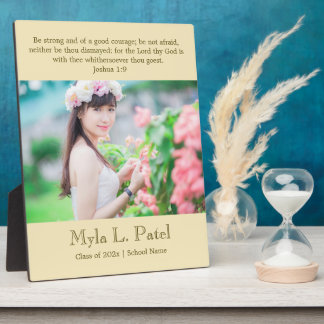 Christian Scripture Graduation 8x10 Photo Desktop  Fotoplaat