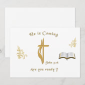 Christian Scripture John 3:16 Kaart (Voorkant / Achterkant)