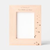 Christian Scripture Keepsake Footprints in Sand Gegraveerde Lijstjes (Voorkant)