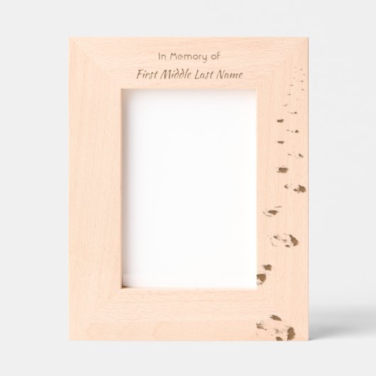 Christian Scripture Keepsake Footprints in Sand Gegraveerde Lijstjes (Voorkant)