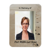 Christian Scripture Keepsake Footprints in Sand Magneet (Verticaal)